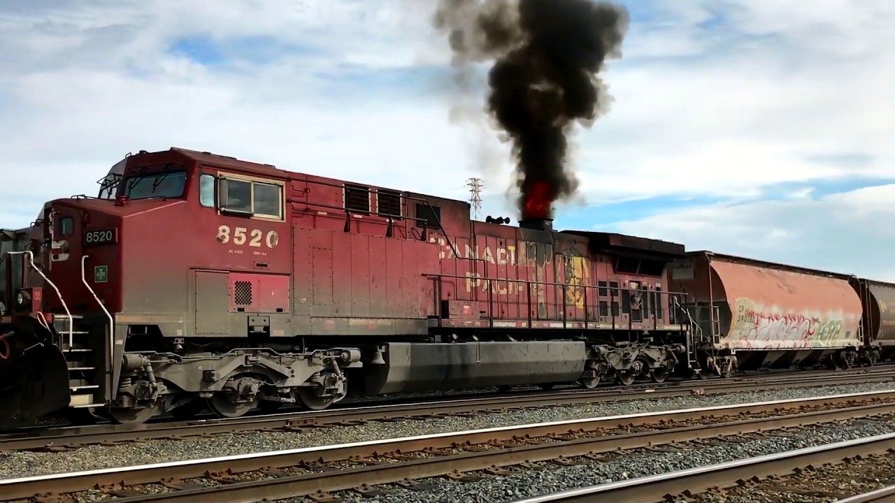 Locomotive turbo fire Train stack fire