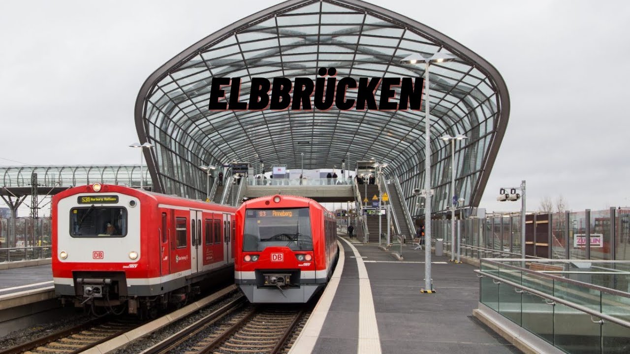Die S und U-Bahn Station Elbbrücken