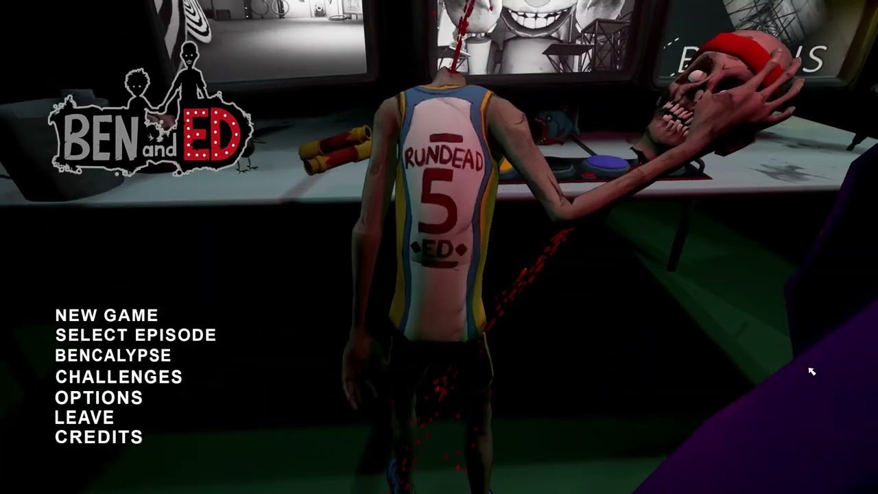Playing as Ed on the Main Menu