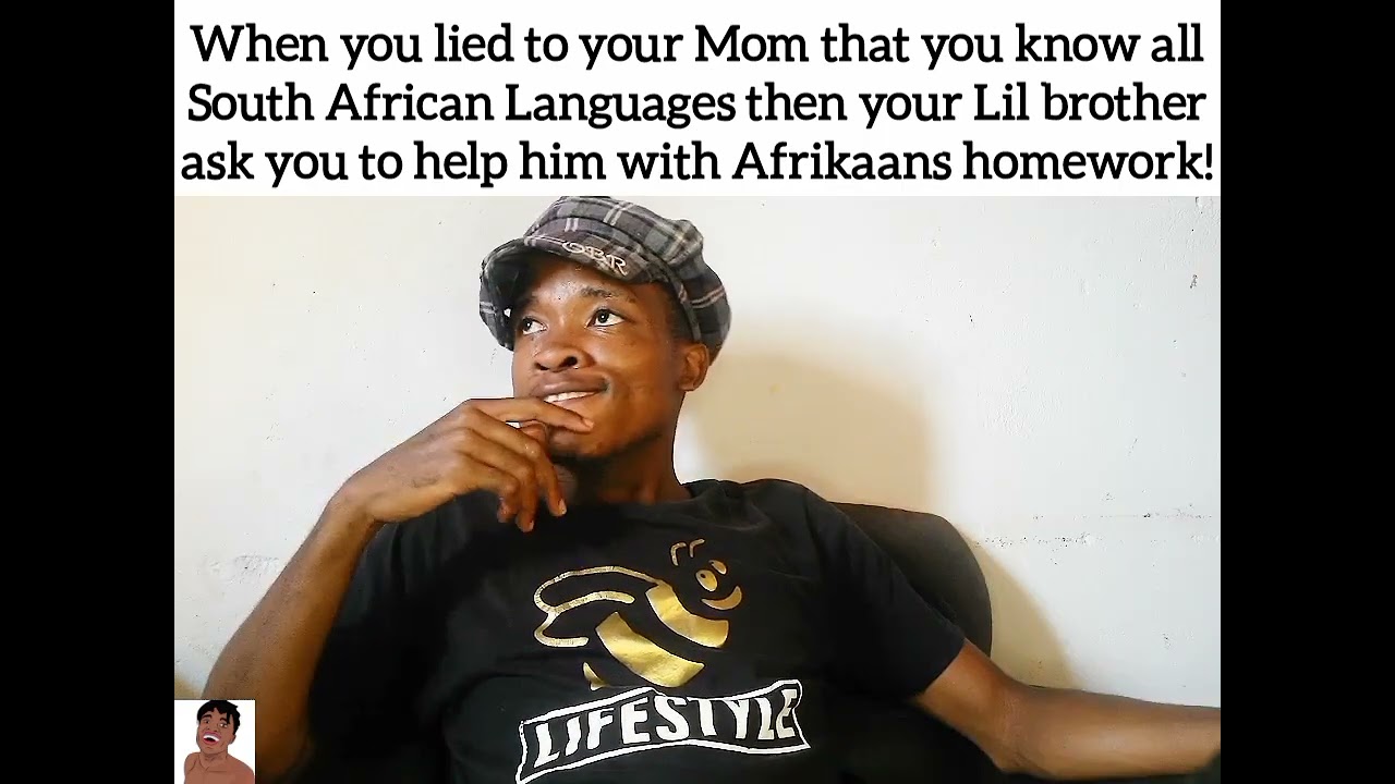 When your Little brother ask you to help him with Afrikaans homework! @pasekacomic