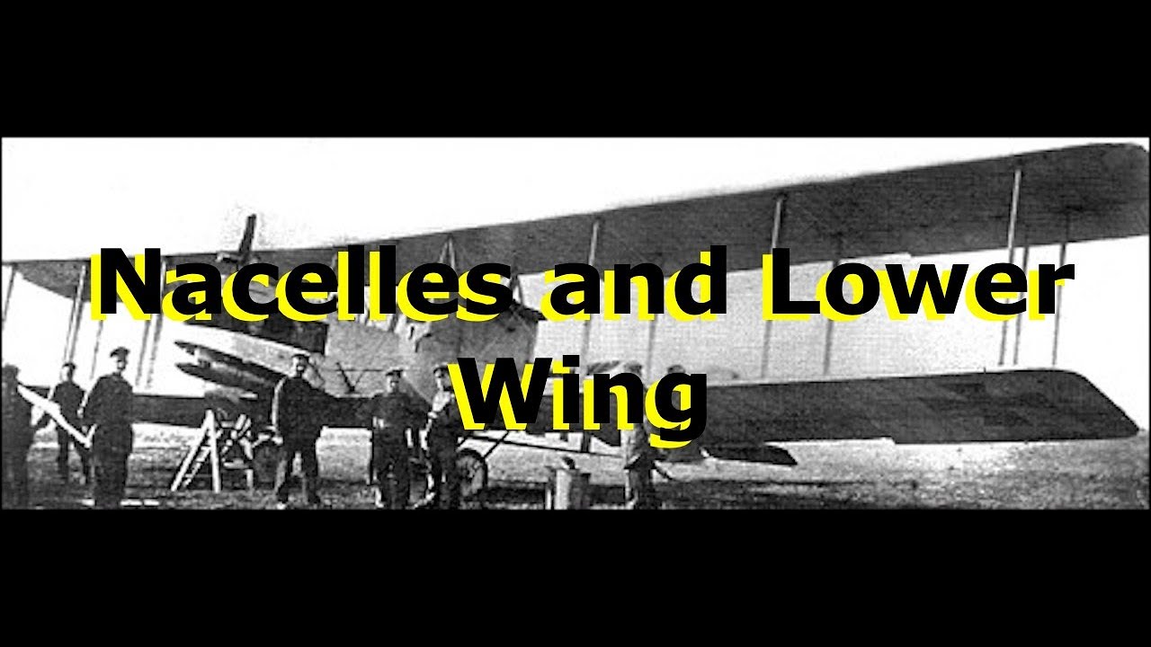 Gotha G-IV Paper Card Model Part 5: Nacelles, Wings and Things