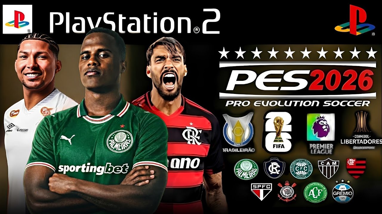 NOVO! P&Eacute;S 2026 (PS2) ISO DOWNLOAD DIRETO ATUALIZADO! COM RUMO ESTRELADO AETHERSX2, PC, PSP E OPL✅