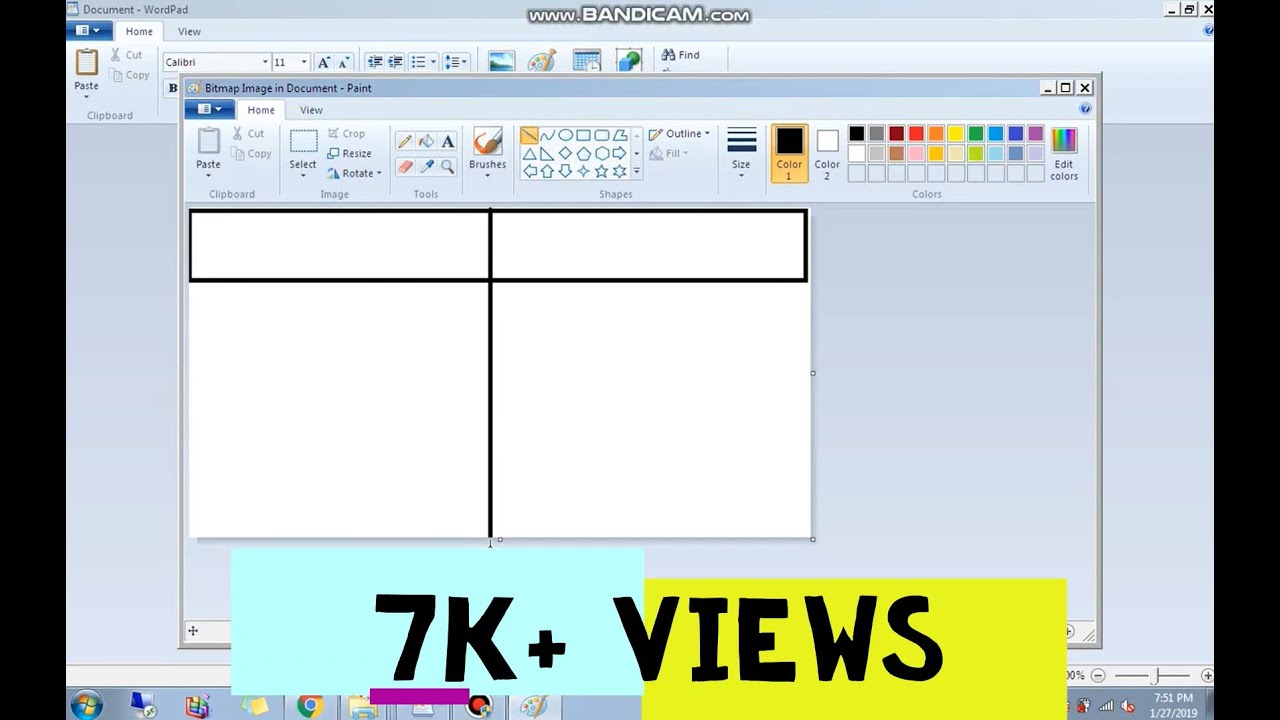 How to add a table on wordpad