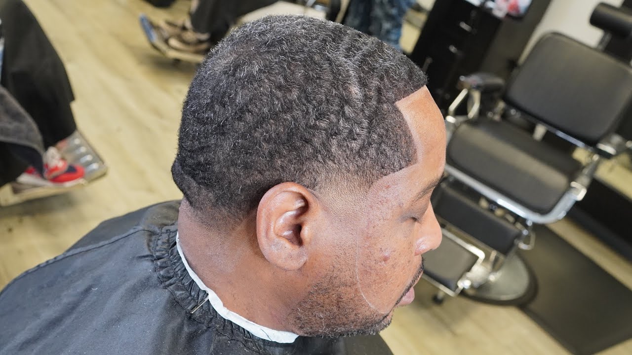 Salt & Pepper Waves! Super Clean Low Taper With Beard Work!