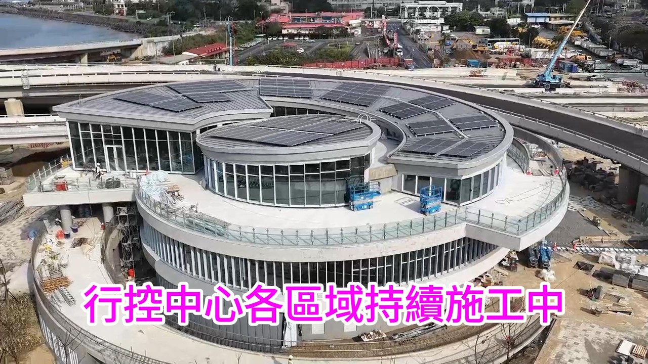 2026年3月20日 淡江大橋 淡水端 行控中心 輕軌 主橋塔 南北行人自行車道塗裝 各區更新進度 4K
