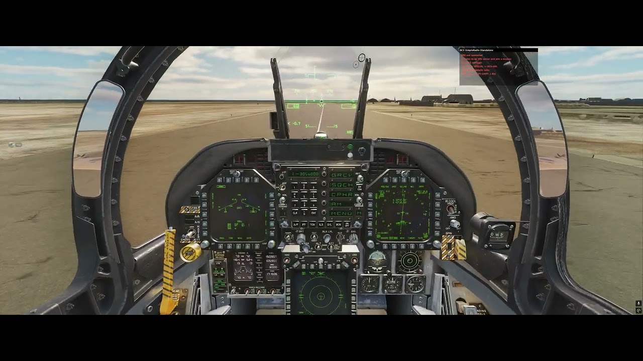 DCS F/A18C Hornet - Iraq Map - Nav Mission , Cold and Dark Start.
