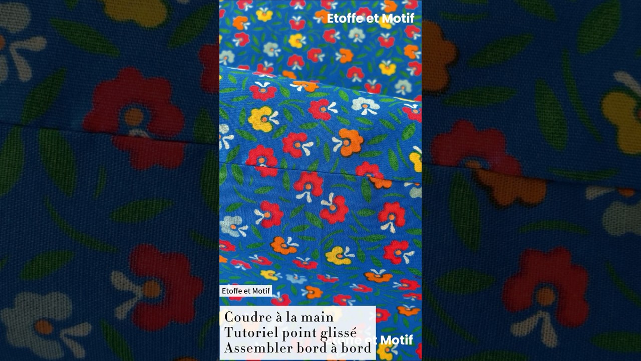 Point glissé à la main — couture invisible facile ✂️