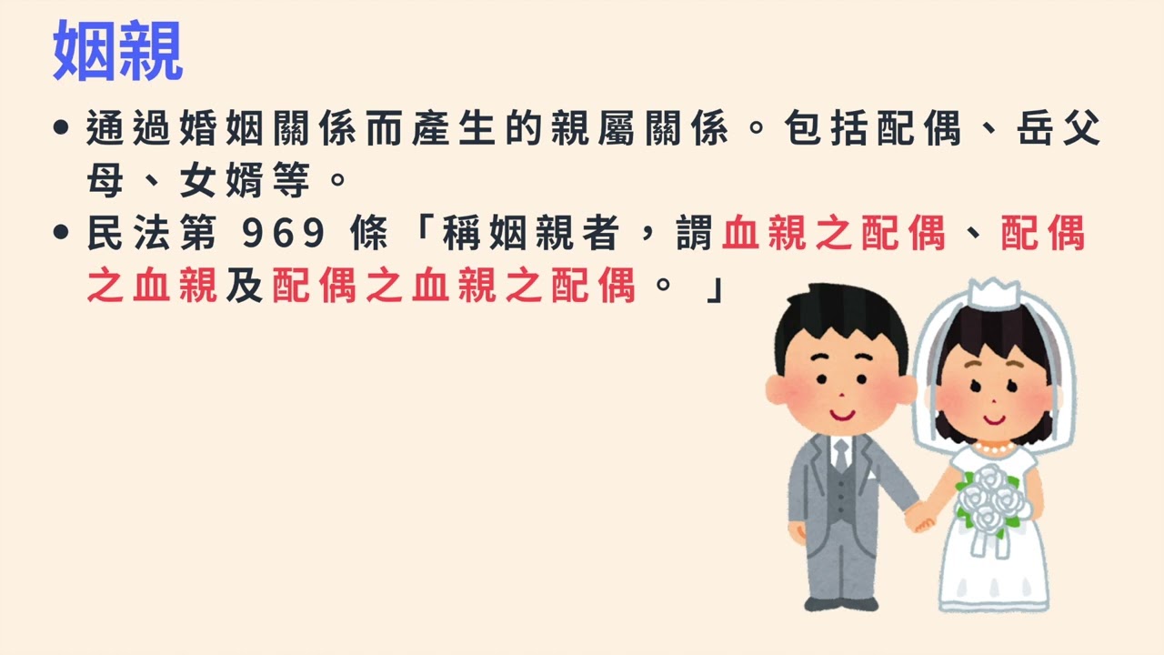 惠達 初等公民 親屬關係間的血親、姻親  典學學習網--優質、用心、好課程