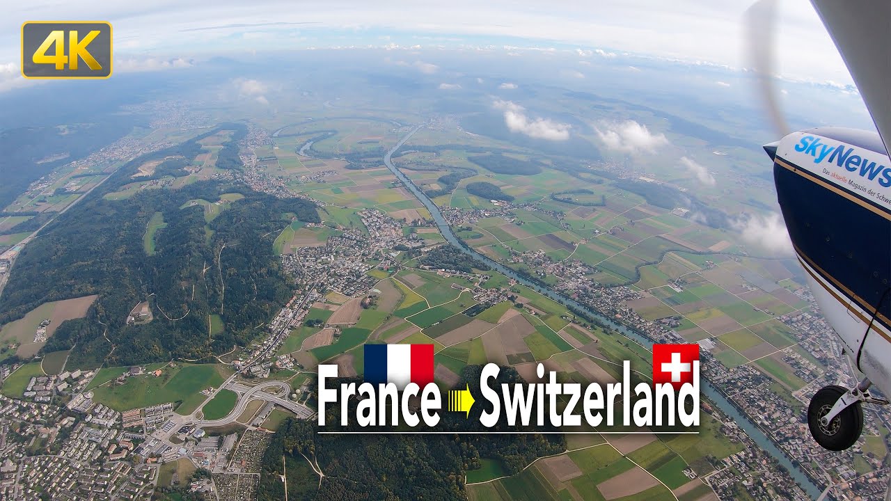 Flying from France to Switzerland • From Dole-Jura Airport 🇫🇷 to the Speck-Fehraltorf Airport 🇨🇭