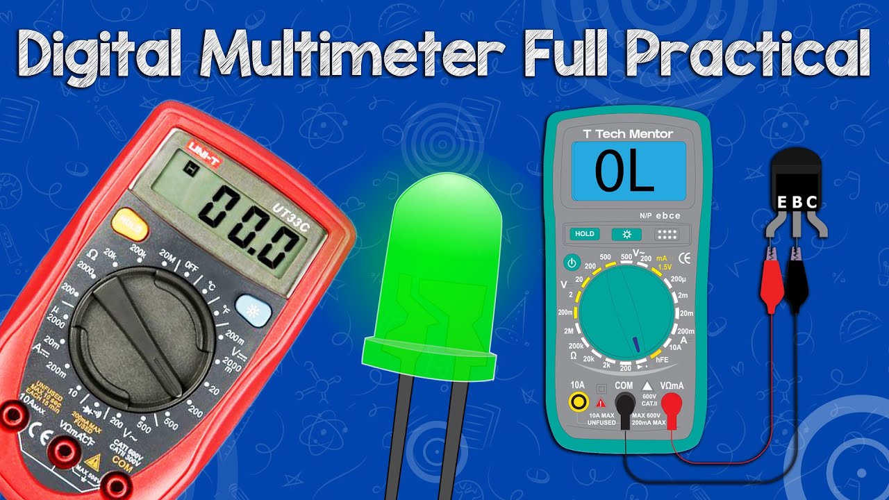 How To Use Digital Multimeter In Urdu/Hindi | How to use Uni-T Multimeter | DMM in hindi
