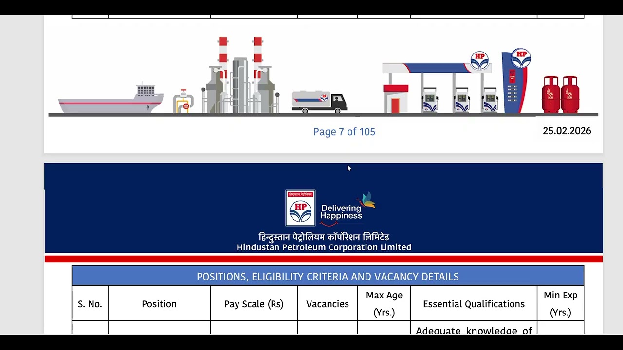 HPCL PROFILE OF OFFICERS NOTIFICATION 2026 - ENGINEERING, DIPLOMA, MBA, CA ELIGIBLE - APPLY ONLINE