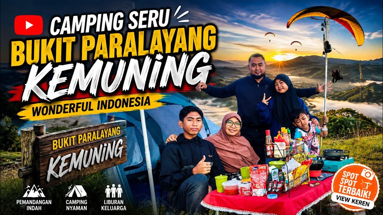 Camping Keluarga 3 Hari 2 Malam Di Atas BUKIT PARALAYANG KEMUNING, KARANGANYAR 2025