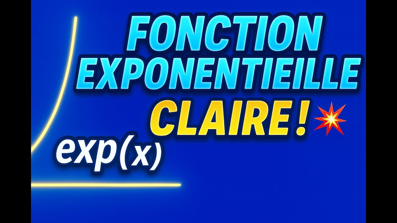 Fonction exponentielle : exp(x), définition, propriétés, dérivée et graphique expliqués