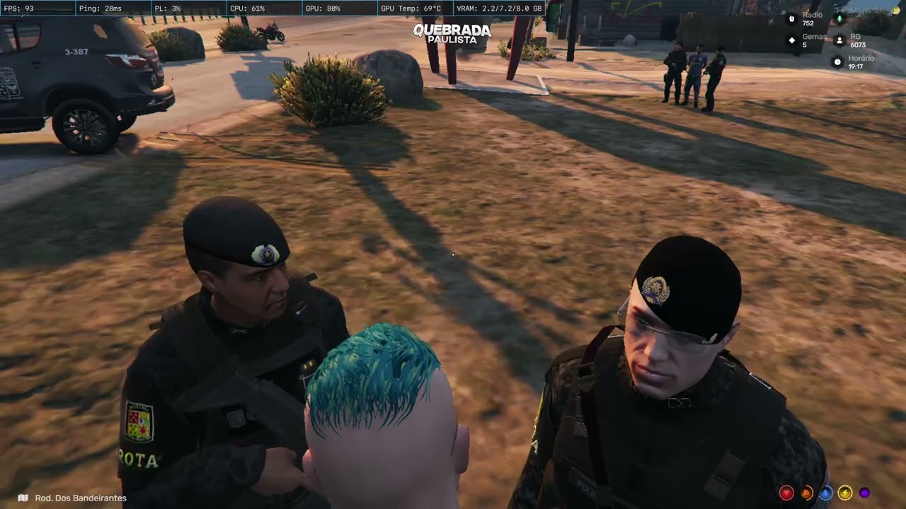 olha como e a policia emocionada   Quebrada Paulista Roleplay