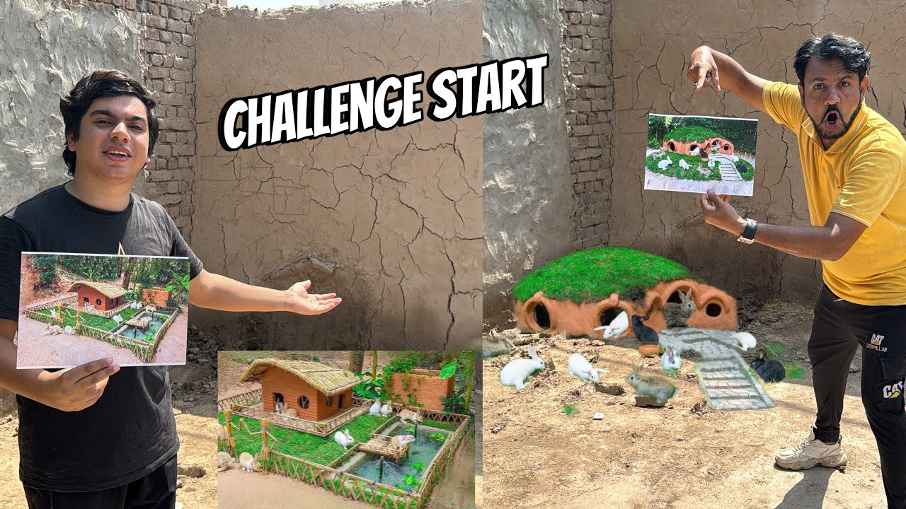 Making New Mud House 🏠 Mamu Or Waleed Ka Challenge Start 😍