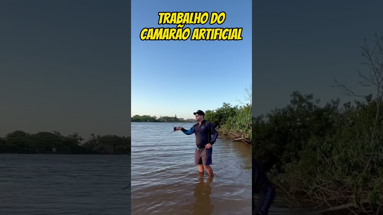 Como trabalhar o camar&atilde;o artificial #jighead #pescaderobalo #iscaartificial #robalo #robaloflecha