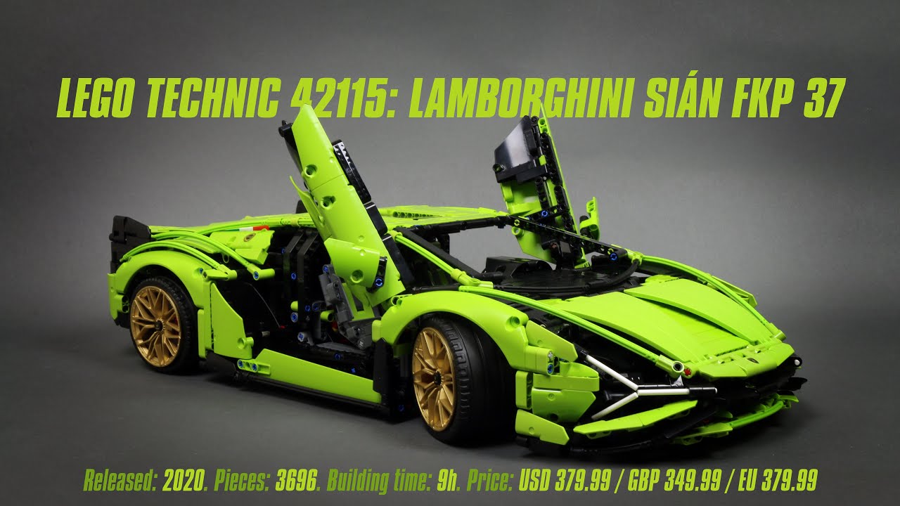LEGO Technic 42115: Lamborghini Si&aacute;n FKP 37: Hands-on Review & Parts List [4K]