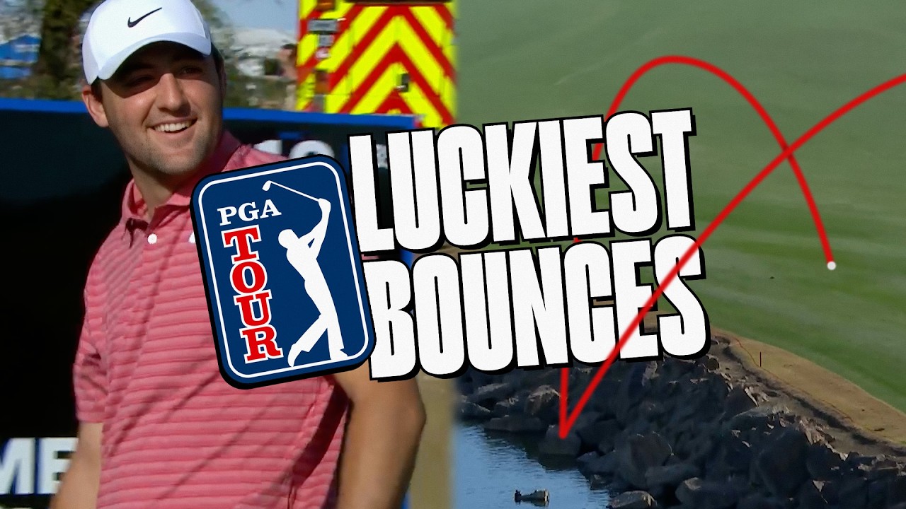 Golf Gods at Work 🙌 | The Luckiest Bounces on TOUR