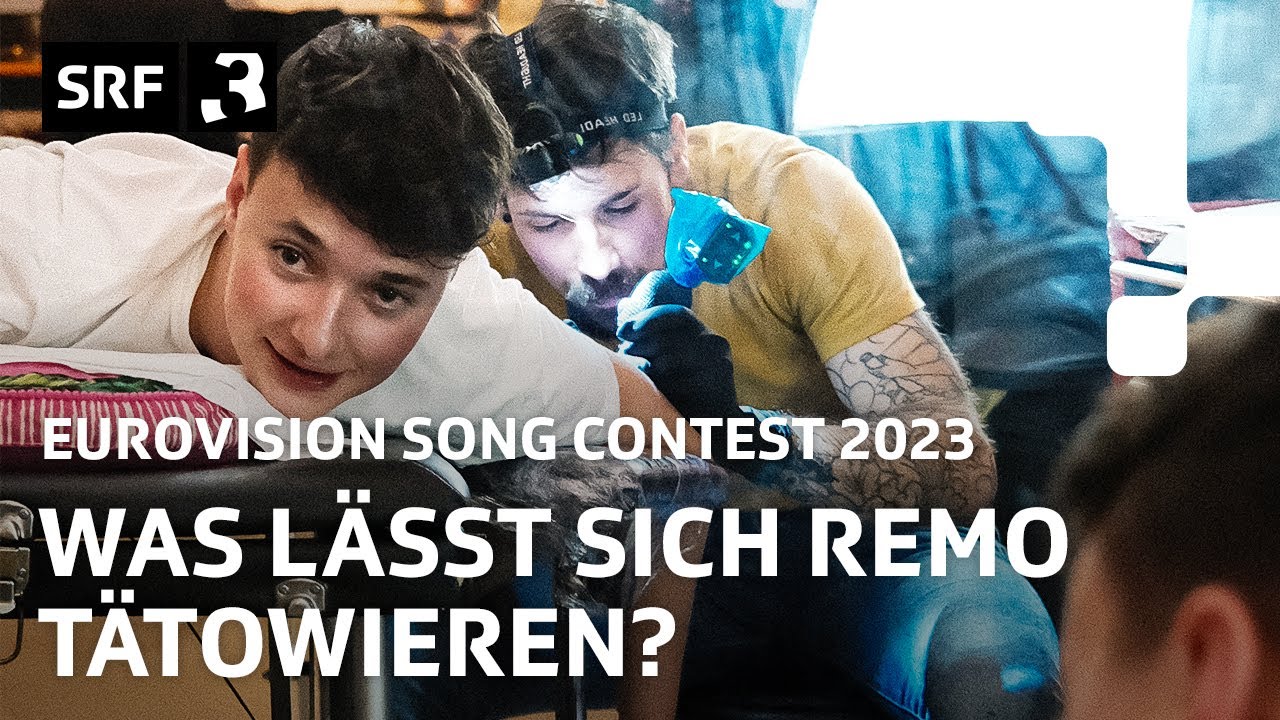 Remo Forrer lässt sich ein ESC-Tattoo stechen | Eurovision 2023 | SRF 3