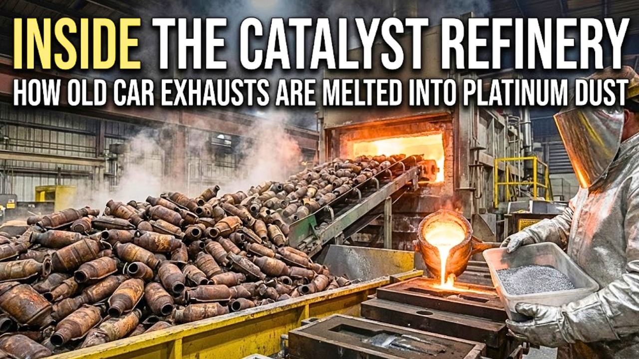 Inside the Catalyst Refinery – How Old Car Exhausts Are Melted Into Platinum Dust