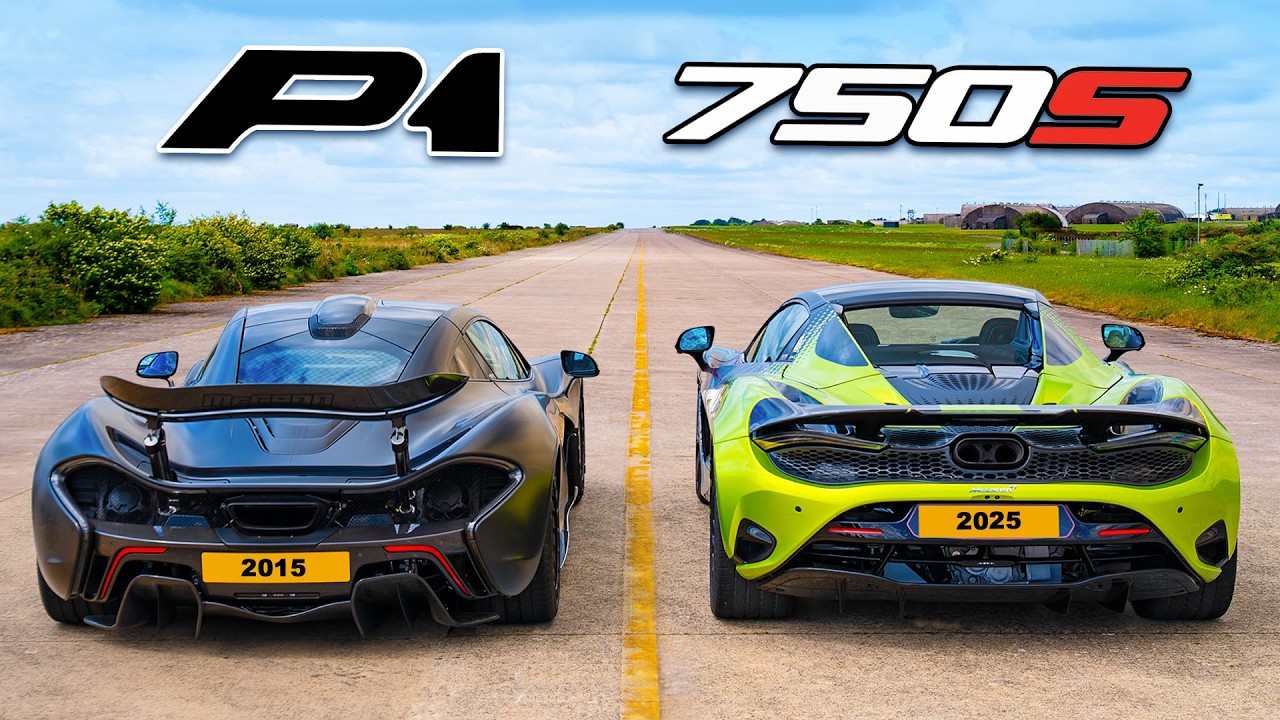 Кто победит в заезде: McLaren P1 или же McLaren 750S?