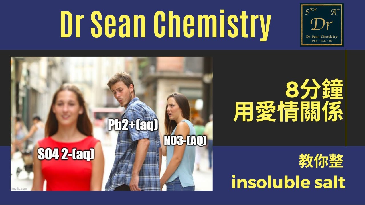 [Dr Sean速解] | 8分鐘教你用愛情關係整出insoluble salt | DSE Chemistry | Dr Sean Chemistry