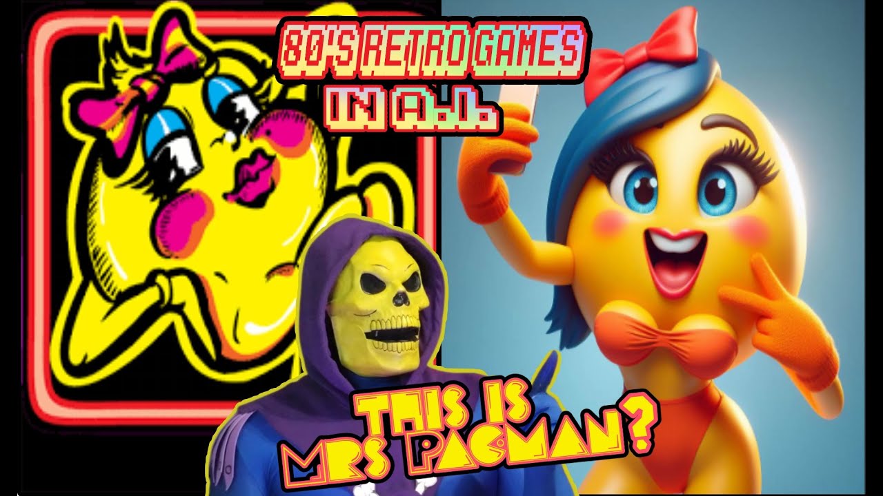 A.I. designs Pac man and other Retro Video Game Characters from the 80's as instructed by Skeletor