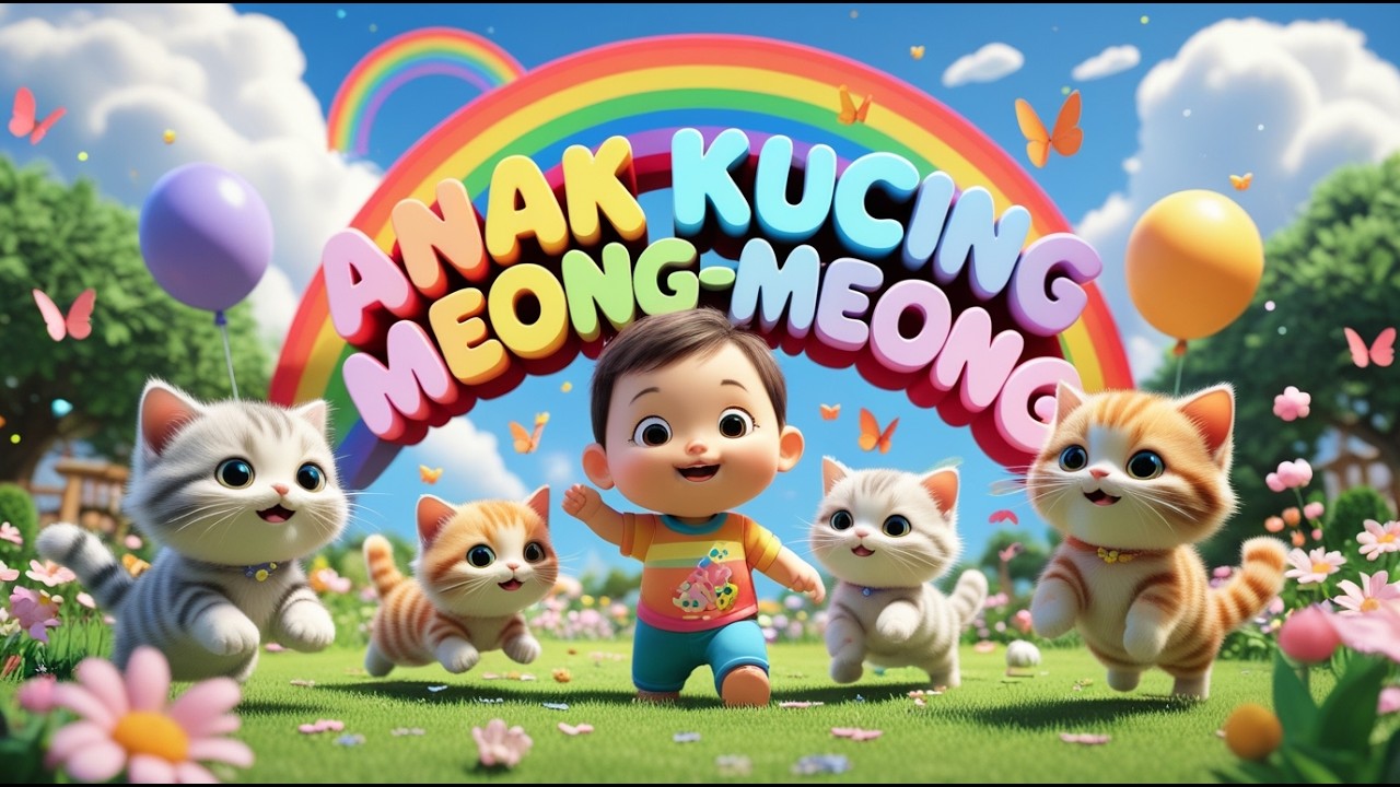 ANAK KUCING MEONG-MEONG - LAGU ANAK CERIA DAN EDUKASI – KUMPULAN LAGU TERBARU | FamilyKids