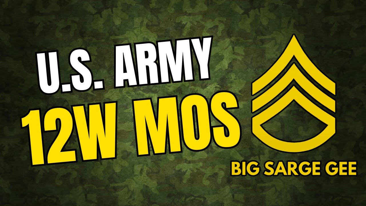 US Army 12W MOS | Carpentry & Masonry Specialist