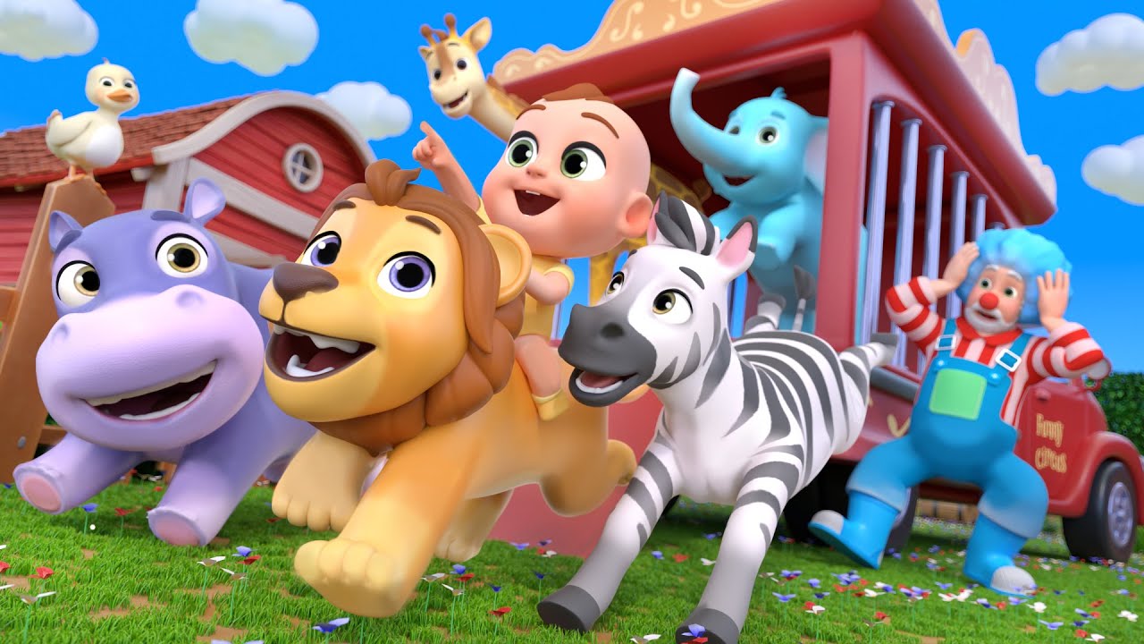 Chanson du Vieux MacDonald avec des animaux de safari | Lalafun en Français Chansons pour les petits