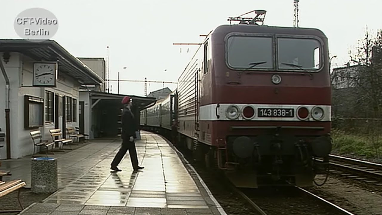 Fahrdraht im Bahnhof Wolgast Hafen.