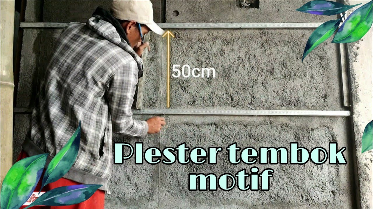 Ide plester dinding motif minimalis || wall creation technik