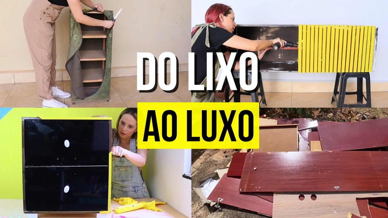 REFORMA de M&Oacute;VEIS VELHOS! VEM VER COMO FICARAM INCR&Iacute;VEIS !DO LIXO AO LUXO