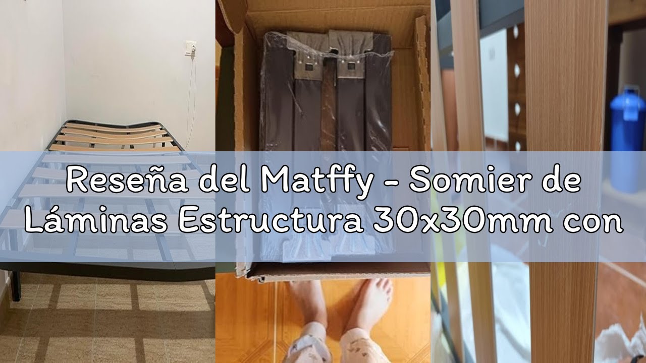 Reseña del Matffy - Somier de Láminas Estructura 30x30mm con Juego de Patas, Acabado en Pintura Epox