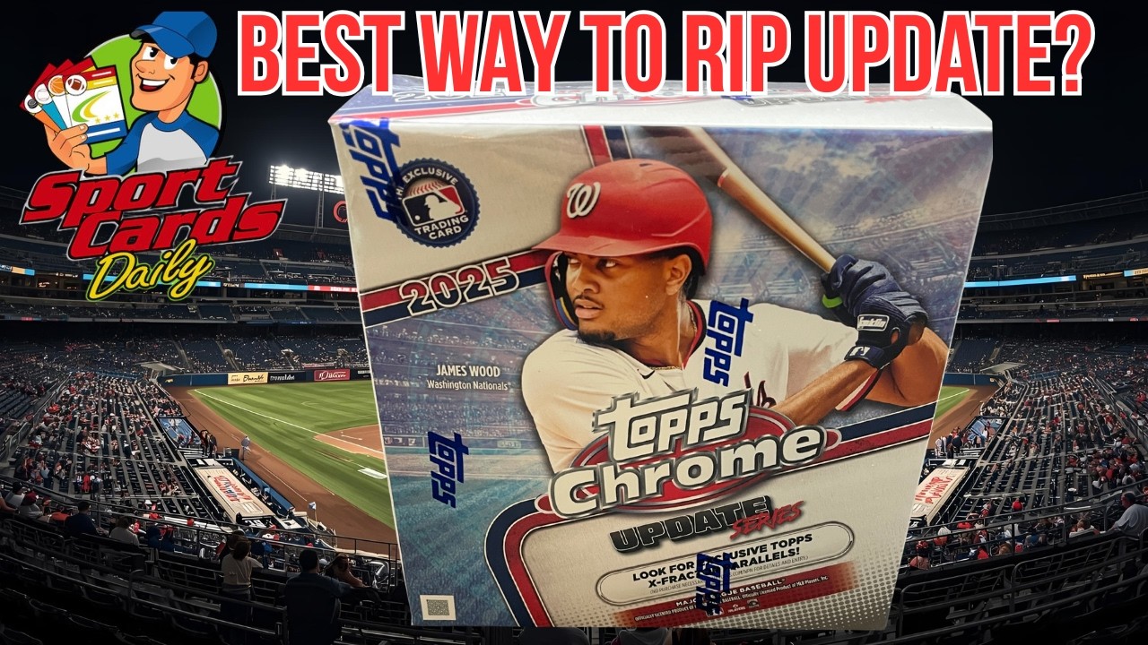 Потрясающая мега-коробка Topps Chrome Update 2025! Звездные новички и хромированные карты!