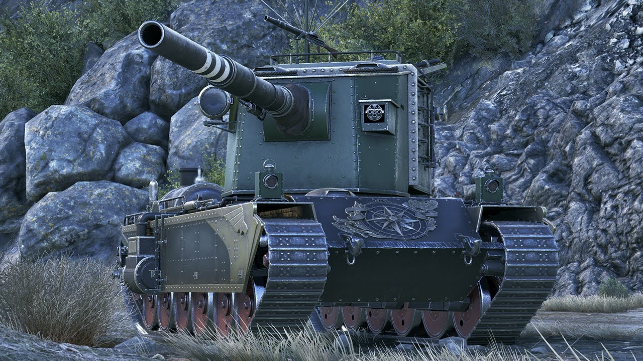 World of Tanks - FV4005 Stage II - 5 Kills 9,6K Damage (Mountain Pass)