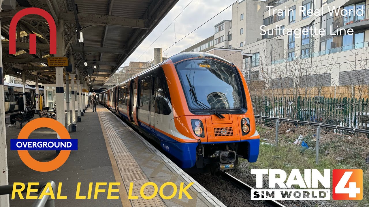 Train Sim World 4 - REAL LIFE LOOK at Suffragette Line, Gospel Oak to Barking Riverside - Class 710