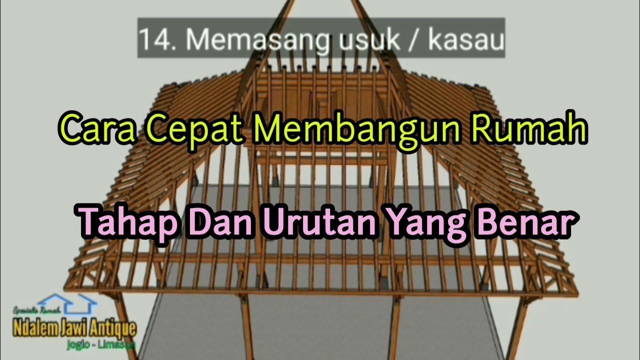 RUMAH JOGLO🔴 cara membangun dengan cepat dan mudah, biaya murah