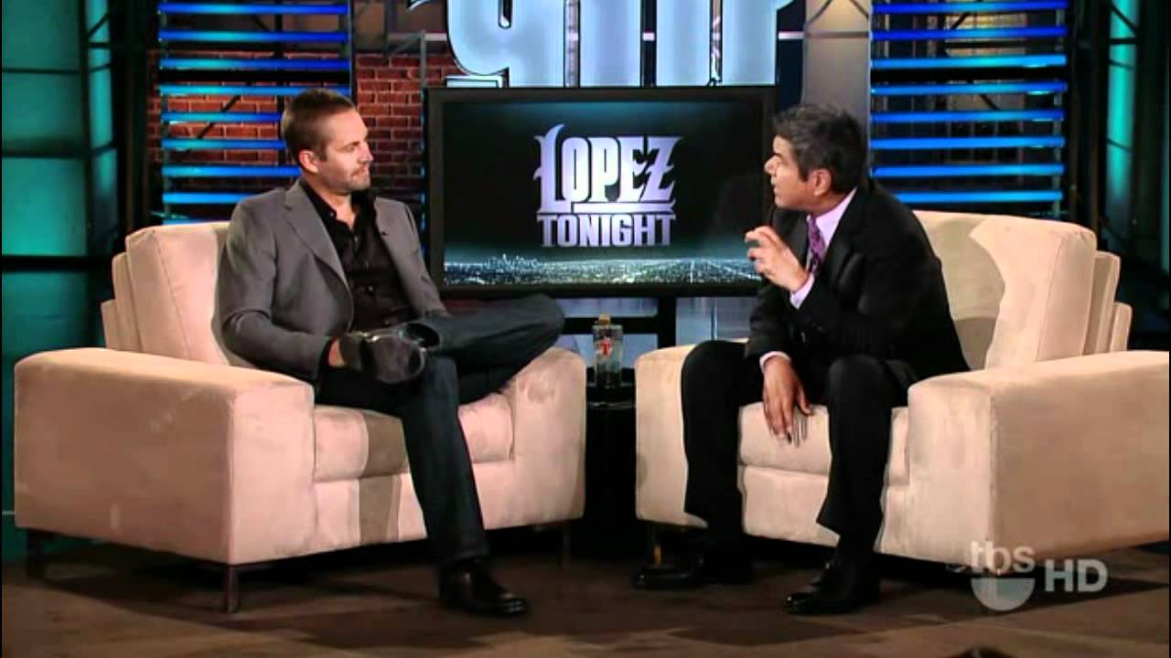 Paul Walker @ Lopez Tonight [HD]