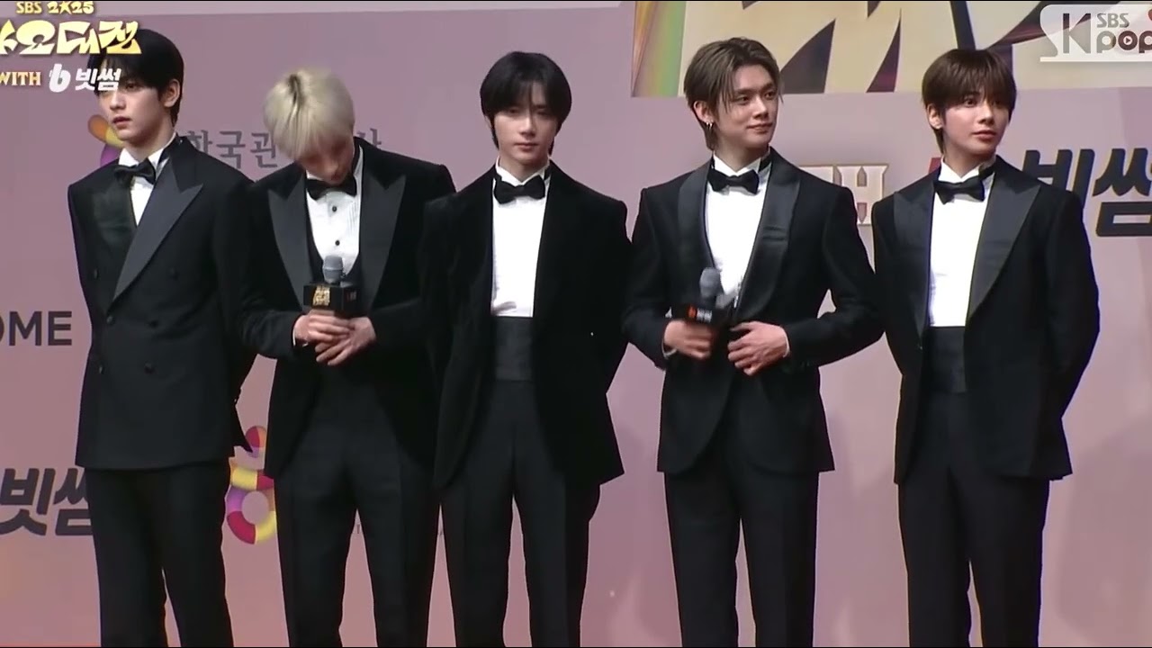 TXT at the red carpet of 2025 SBS Gayo Daejeon