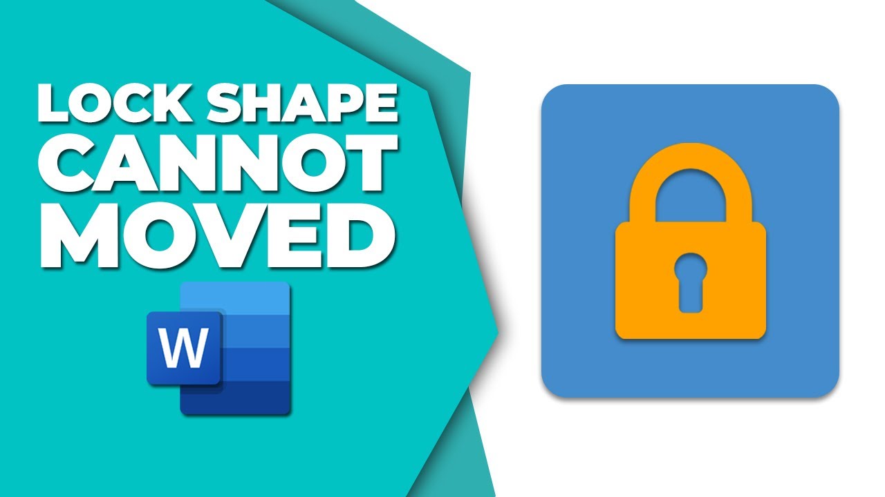 How to lock a shape in word so it cannot be moved