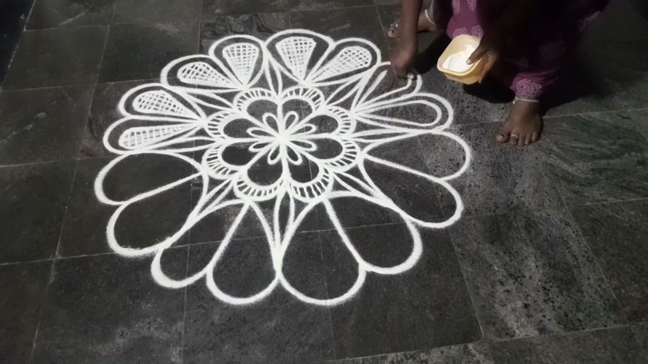 🌿Traditional shivarathiri#rangoli kolam🌸🌺