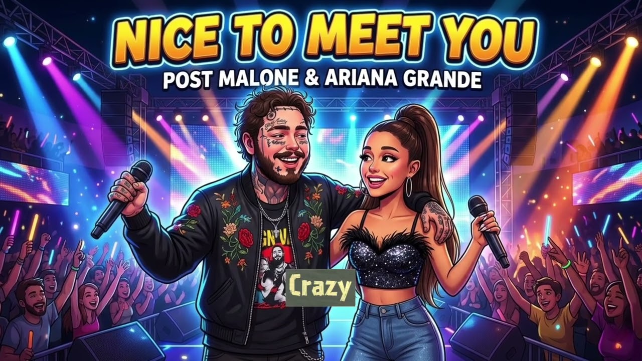 nice to met you-style-post malone,ariana grande (lyrics video)