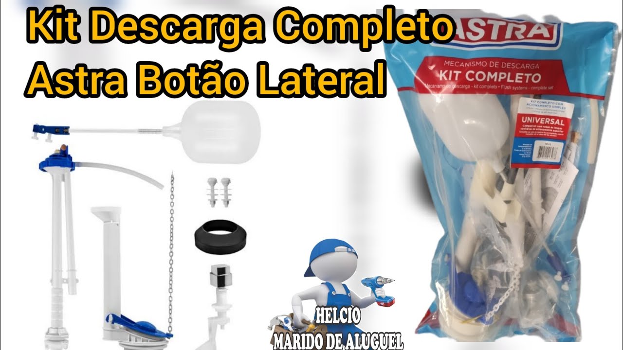 Como Trocar Descarga Kit Completo Astra Botão Lateral