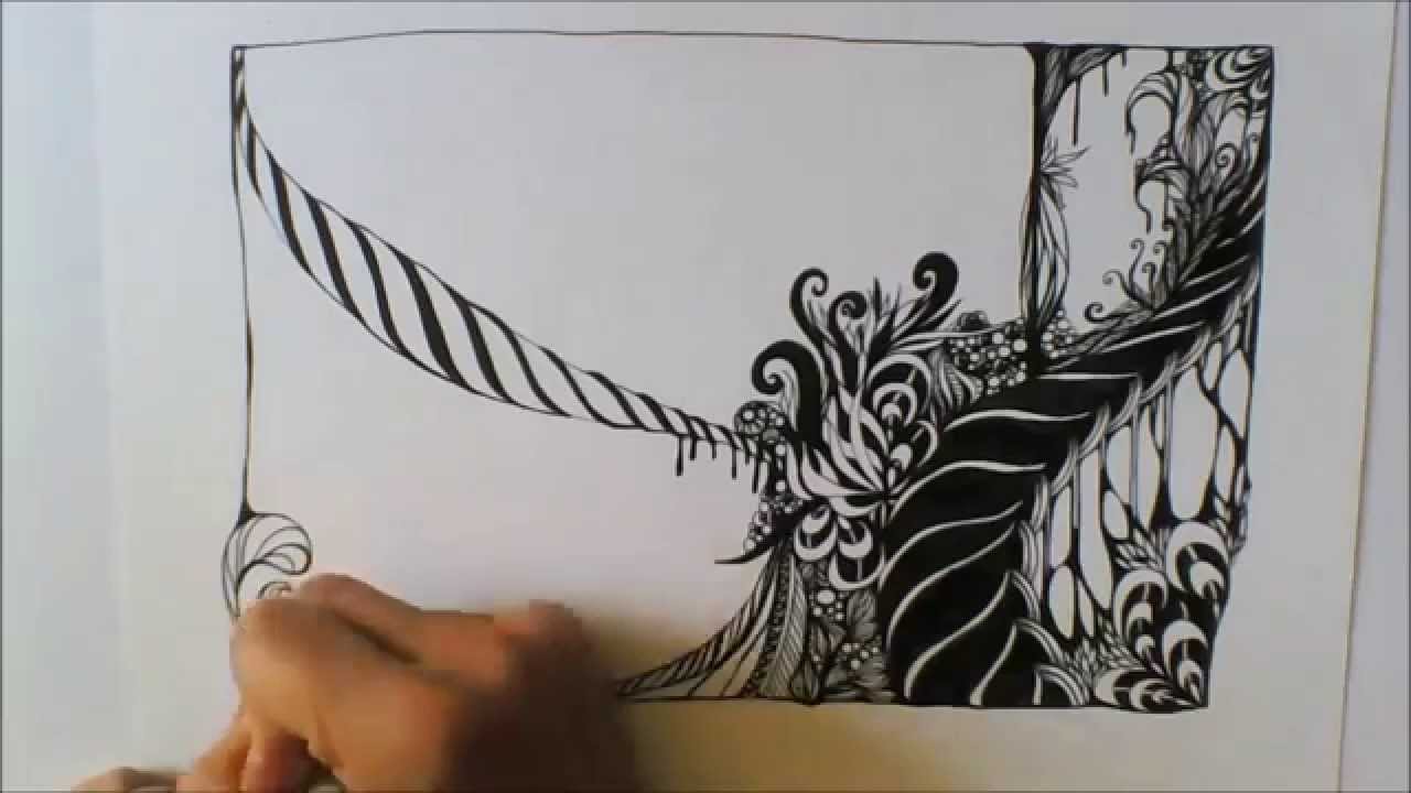 Kritzelei #2 - Zentangle Inspired Art