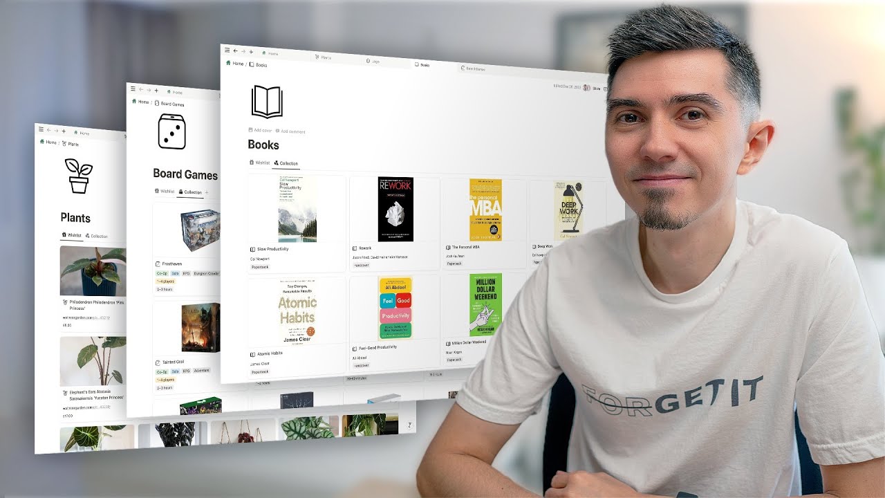 How I Organise Books, Plants, Lego, and Board Games in Notion