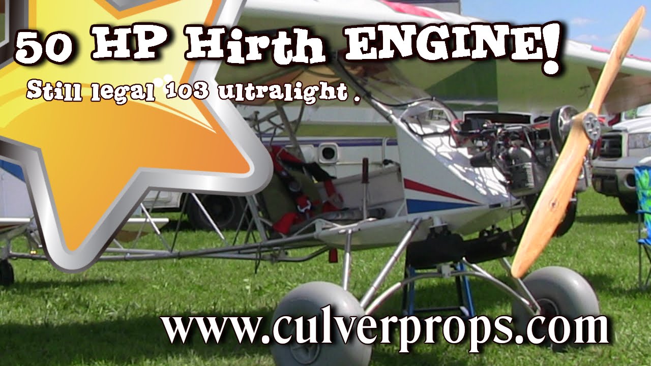Backyard Flyer, 50 HP Hirth F23 engine, legal ultralight aircraft, Valley Engineering.