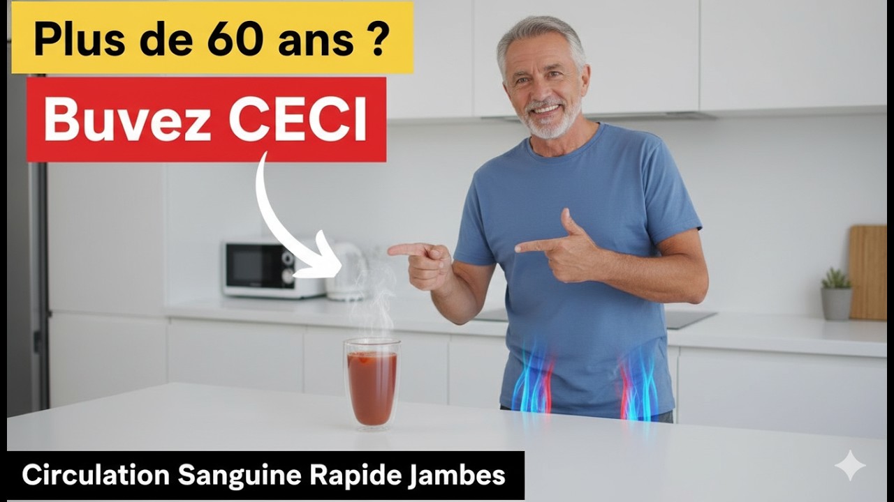 Après 60 Ans ? Buvez Ceci Pour Favoriser la Circulation dans Vos Jambes – Santé Senior