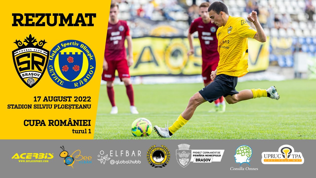 Rezumat | SR Brașov 4-0 Cetate Râșnov | Cupa României, turul 1