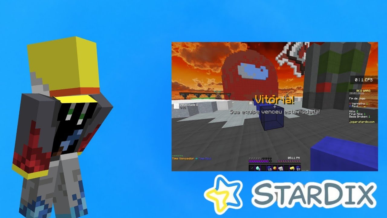 🎵 JOGANDO BEDWORS COM TEXTURA NOVA NO SEVIDOR #stardix ✨️
